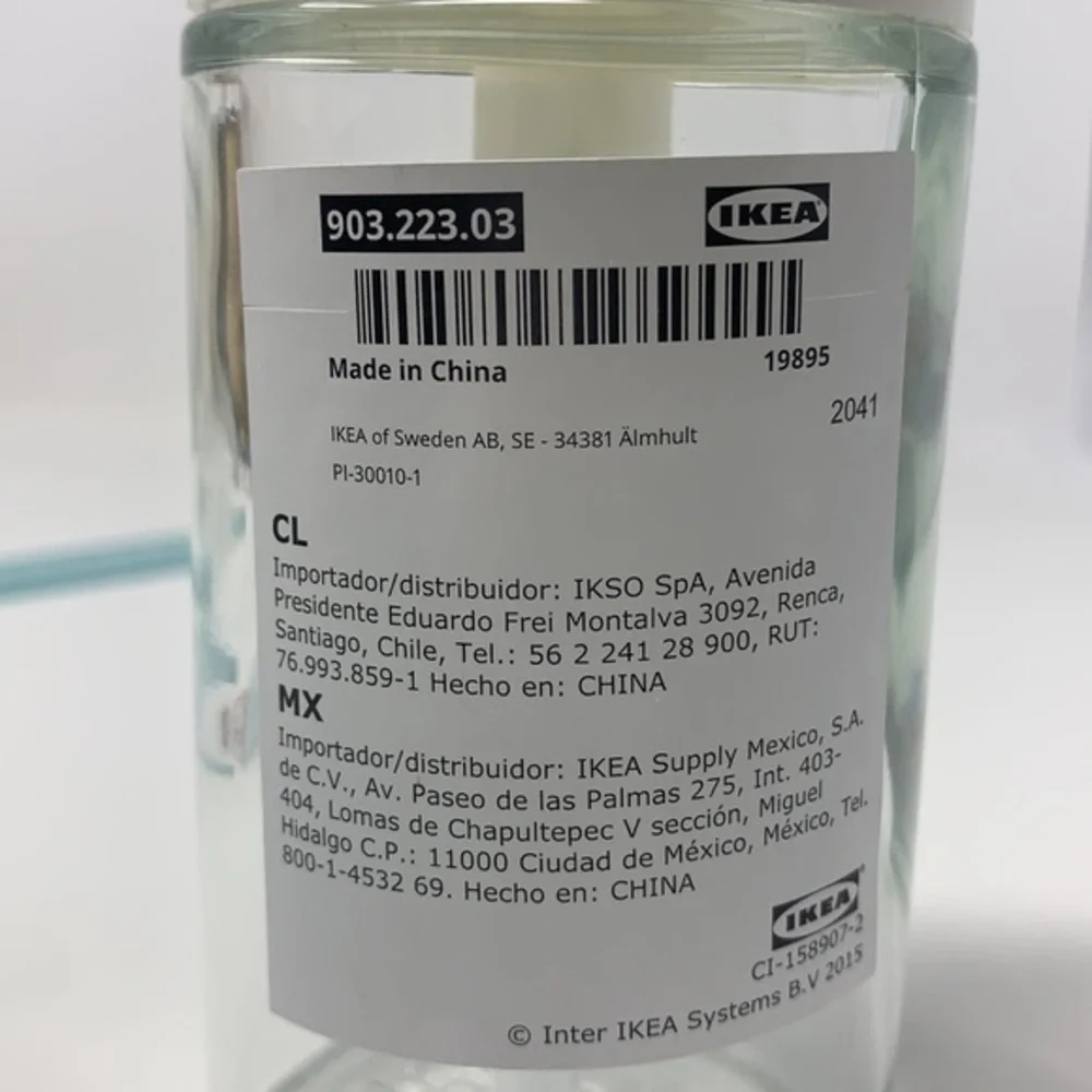 Ikea TACKAN soap dispenser glass dishwashing